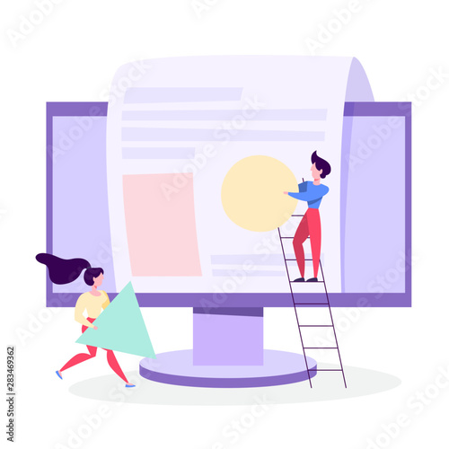 People build website