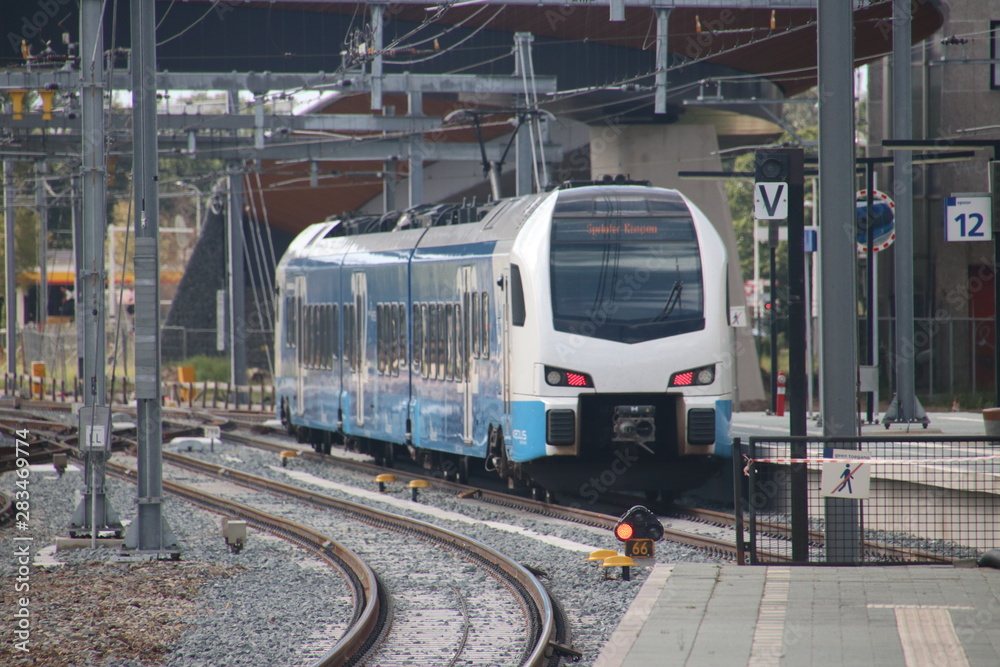August 2019, Zwolle, the Netherlands - Public transportation around the station area August 2019, Zwolle, the Netherlands - Public transportation around the station area