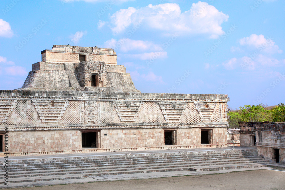 Pyramid of the Magician, Uxmal, Yucatan, Mexico