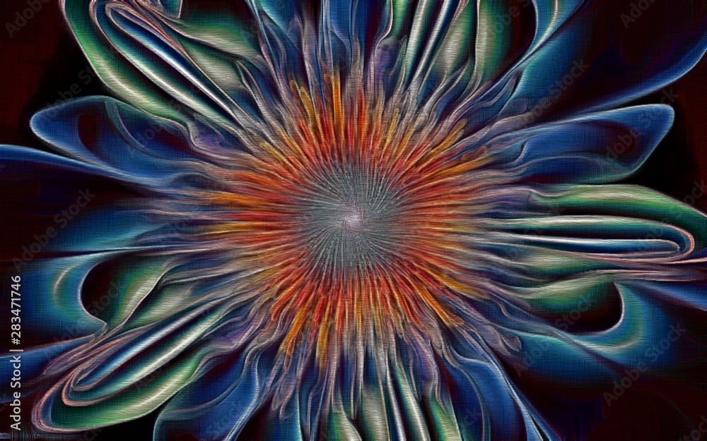 abstract fractal psychedelic shape texture with color pencil stylization abstract fractal psychedelic shape texture with color pencil stylization