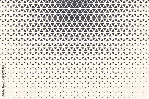 Triangular Particles Vector Abstract Geometric Technology Extreme Sports Pattern Isolated on Light Background. Halftone Triangles Retro Simple Backdrop. Minimal 80s Style Dynamic Tech Wallpaper
