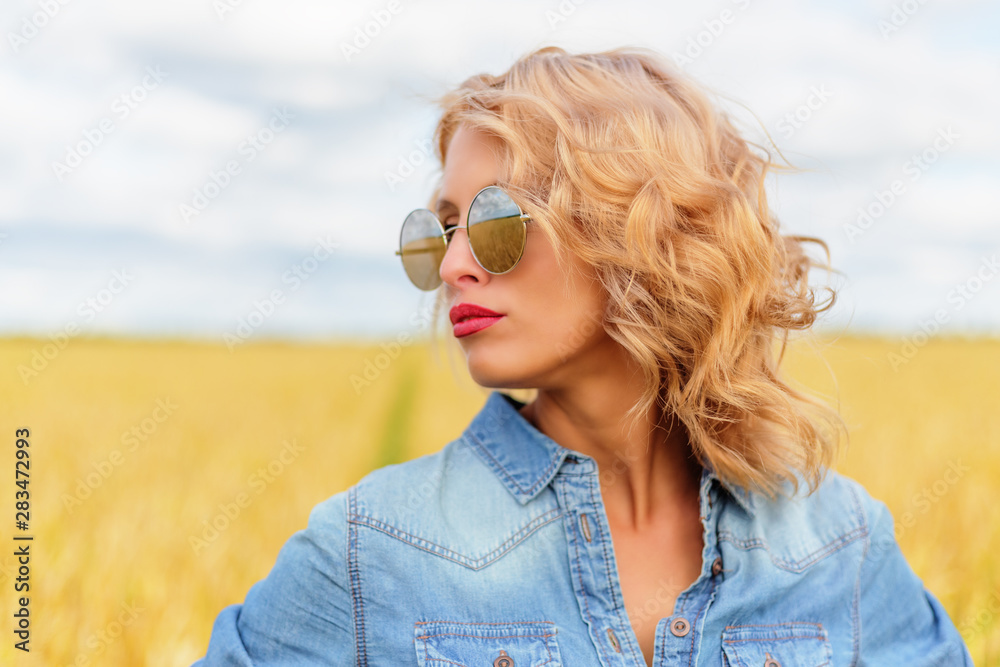 Portrait of attractive young blonde woman Portrait of attractive young blonde woman