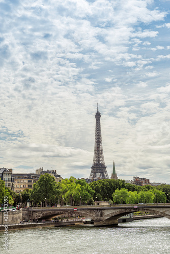 Paris City View with Eiffel Tower in Background - Beauty and Culture © ahriam12