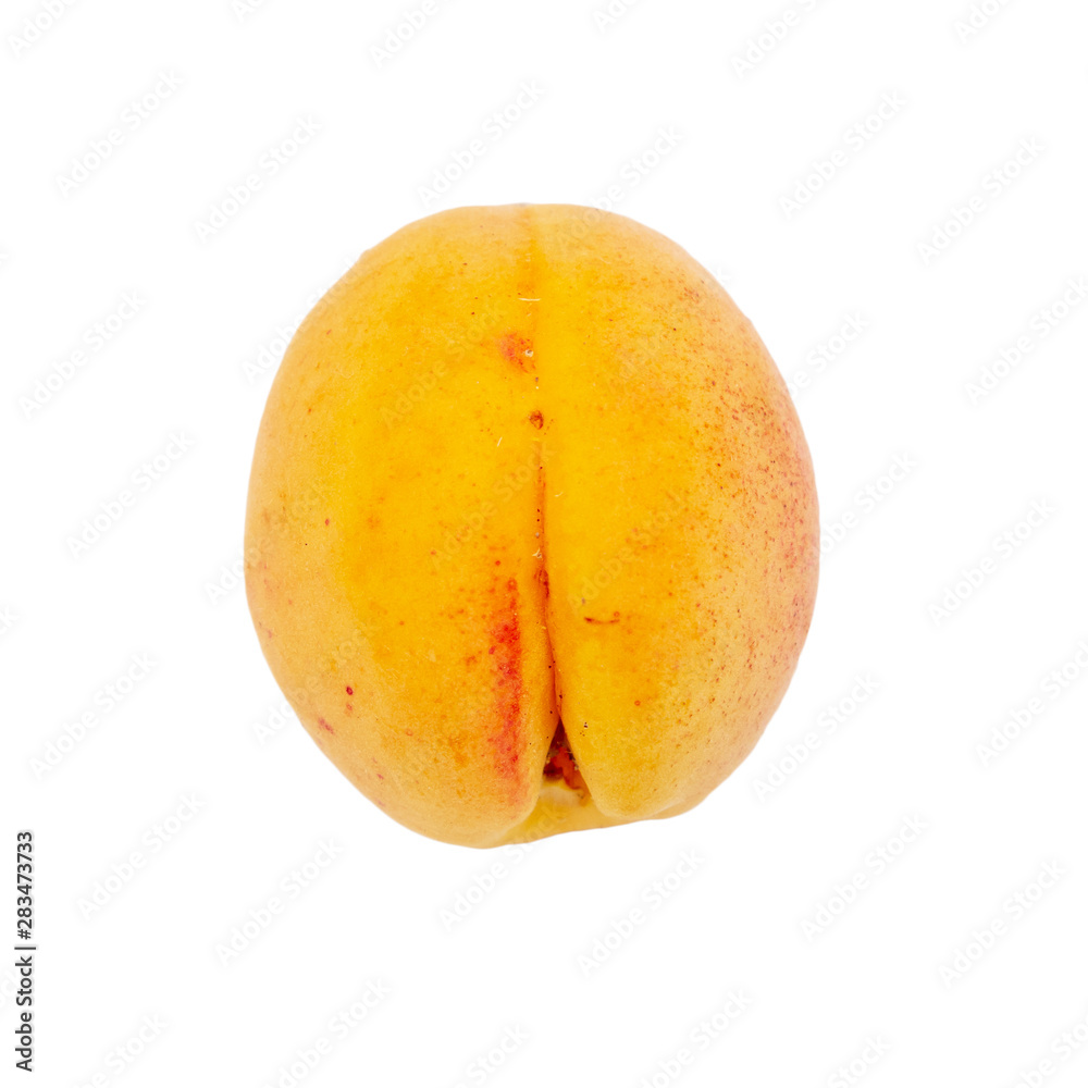 Ripe apricot isolated on a white background Ripe apricot isolated on a white background