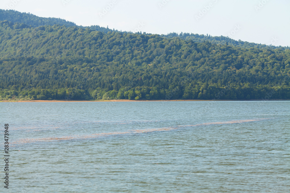 Shaori lake. Racha. Georgia country.