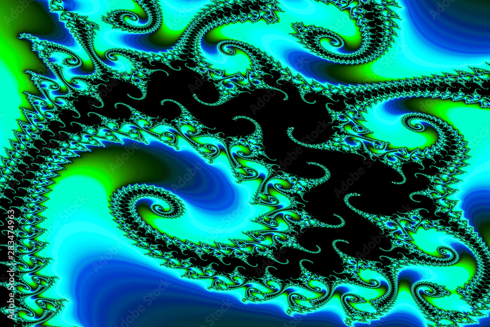 Fantasy colorful chaotic fractal texture. Fantasy colorful chaotic fractal texture.