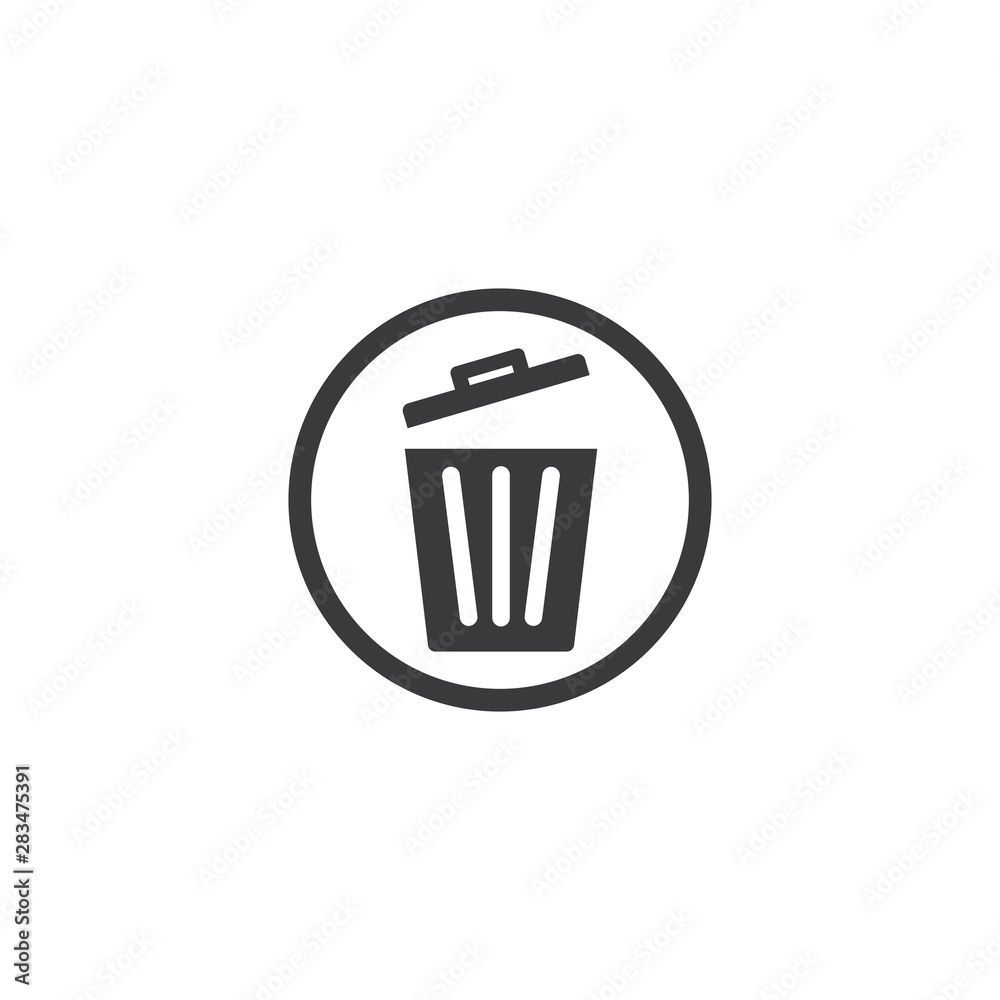 Trash basket icon