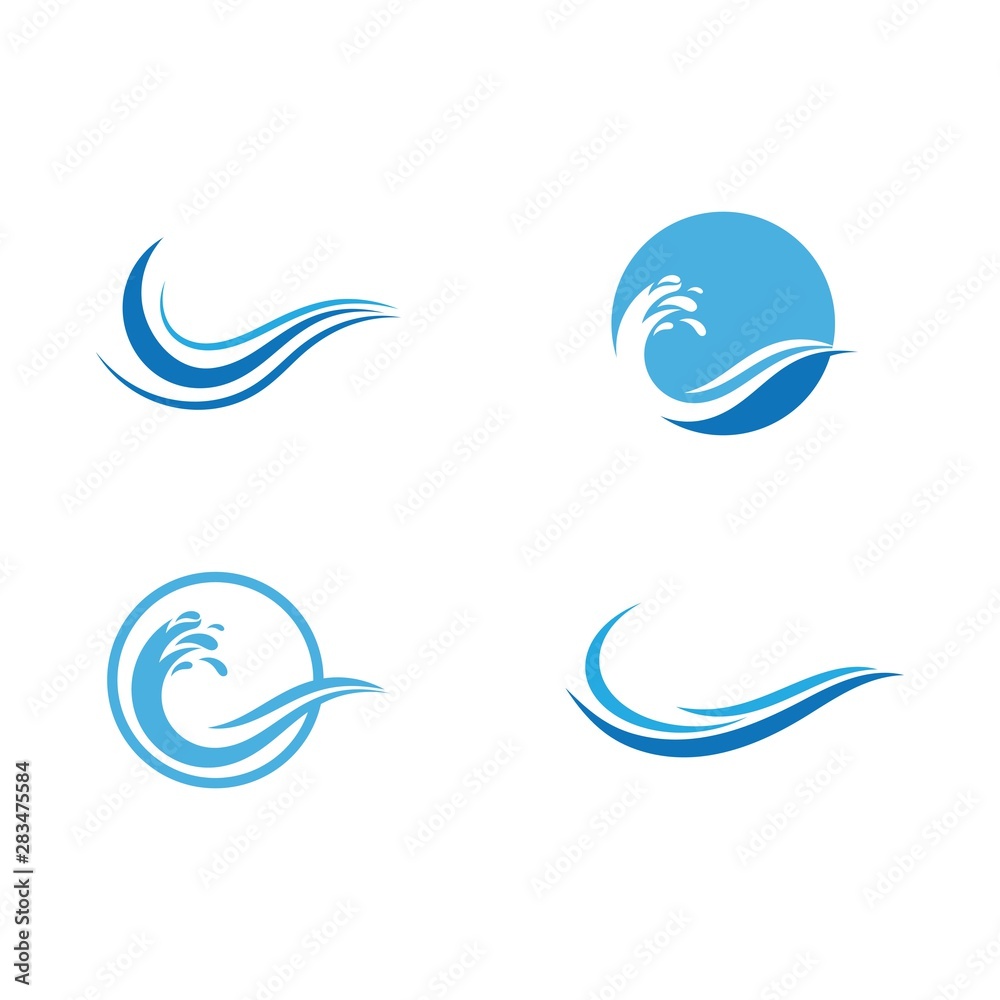 Fototapeta premium Water wave Logo