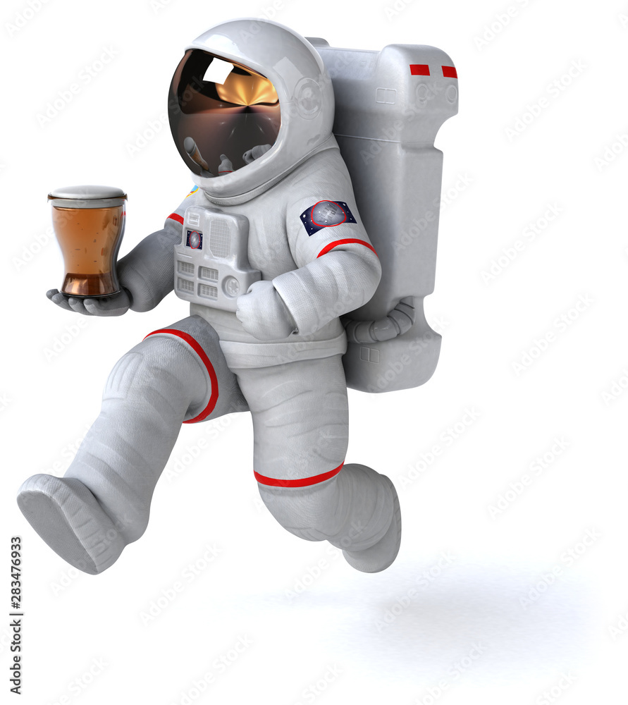 Fun astronaut - 3D Illustration Fun astronaut - 3D Illustration