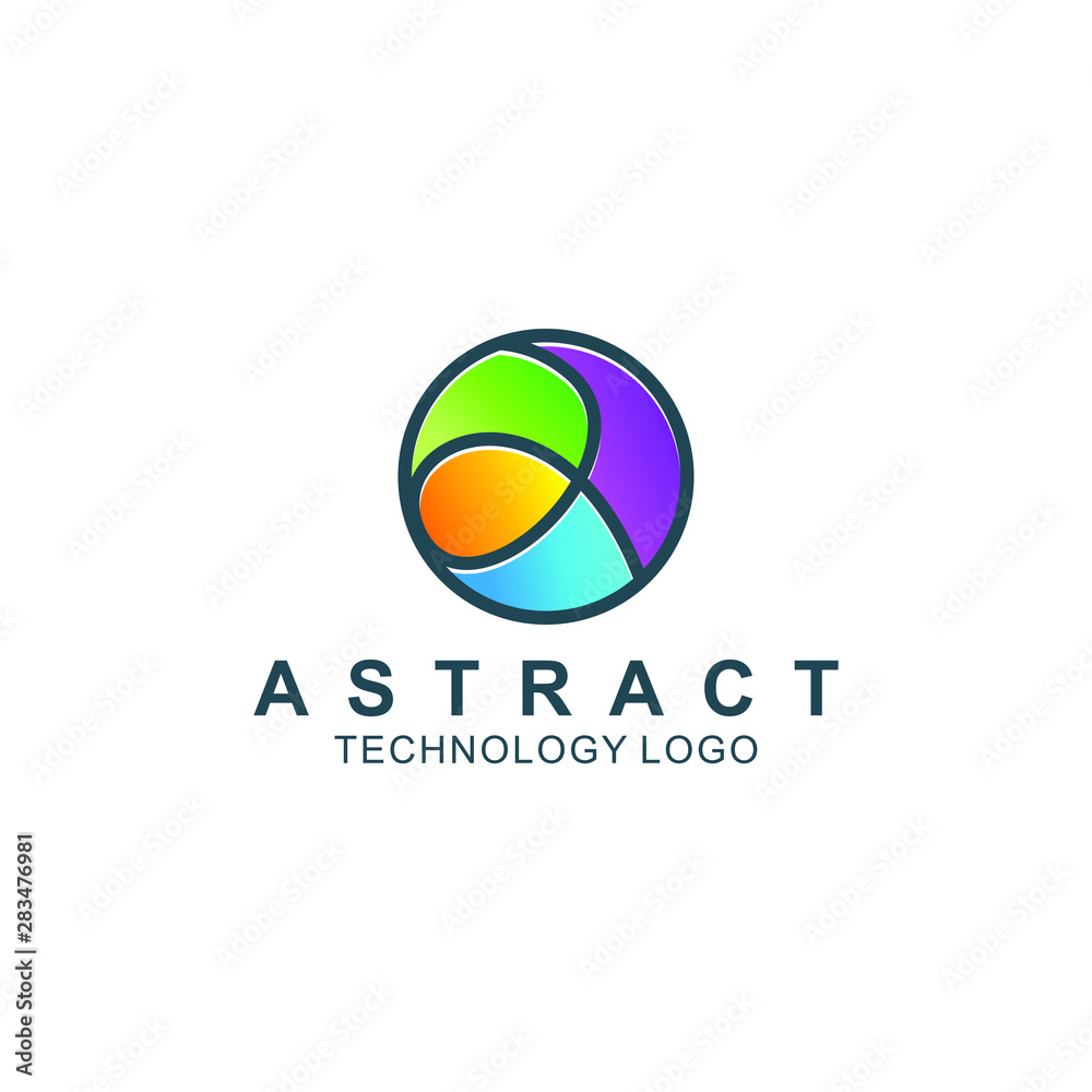 Modern color logo abstract design Modern color logo abstract design