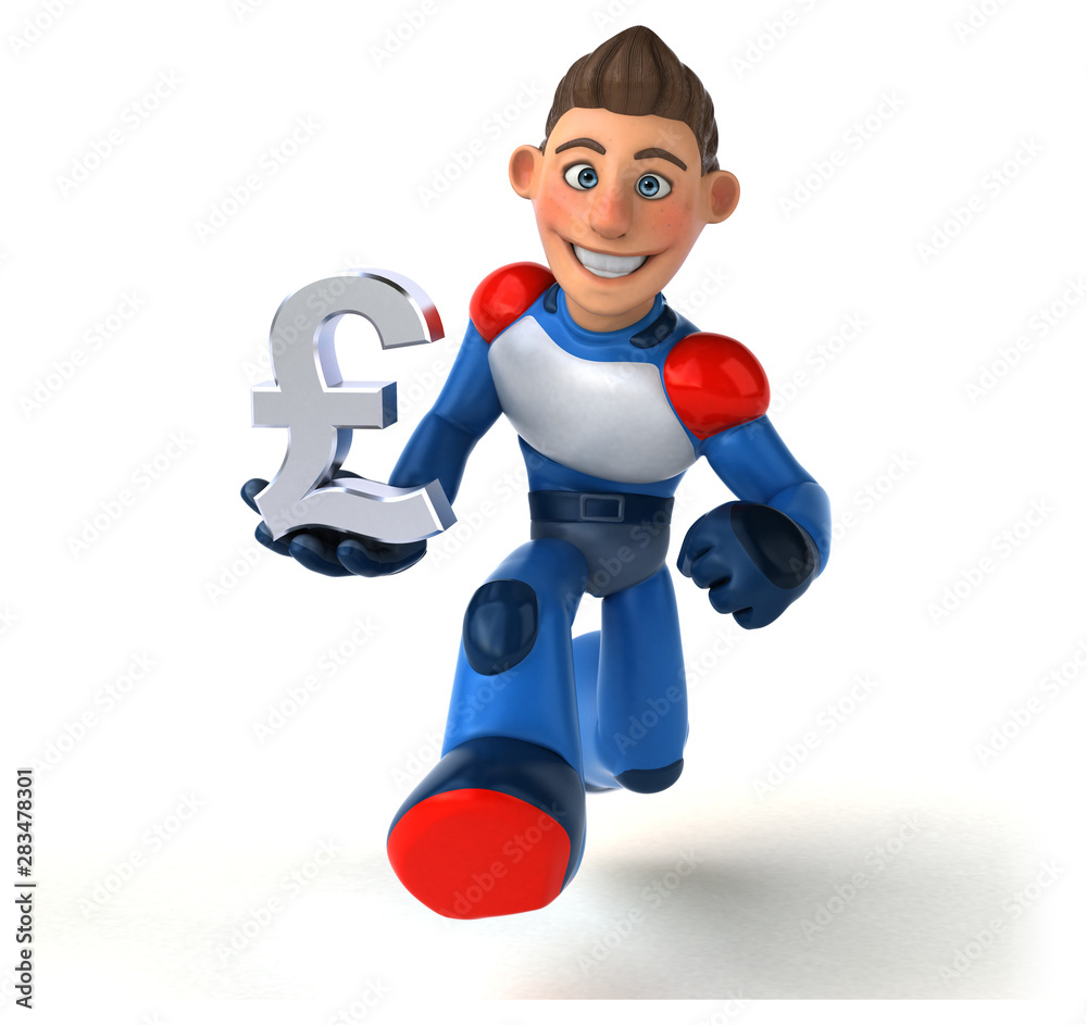 Super modern superhero - 3D Illustration Super modern superhero - 3D Illustration