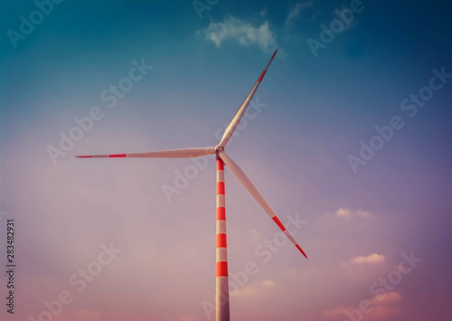 Photography Wind Turbine Power Concept