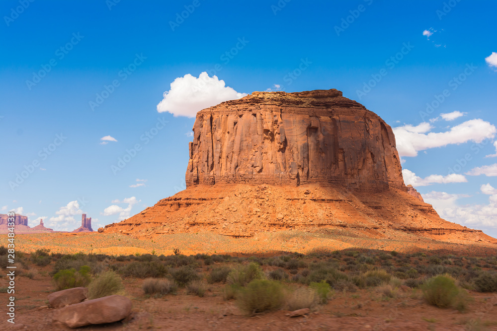 Monument Valley on the border between Arizona and Utah, USA