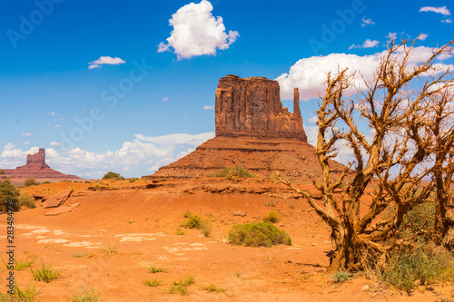 Monument Valley on the border between Arizona and Utah  USA