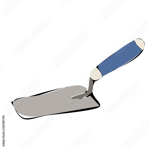 vector, white background, tool, trowel