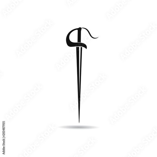 Set of swords logo template vector icon illustration design 