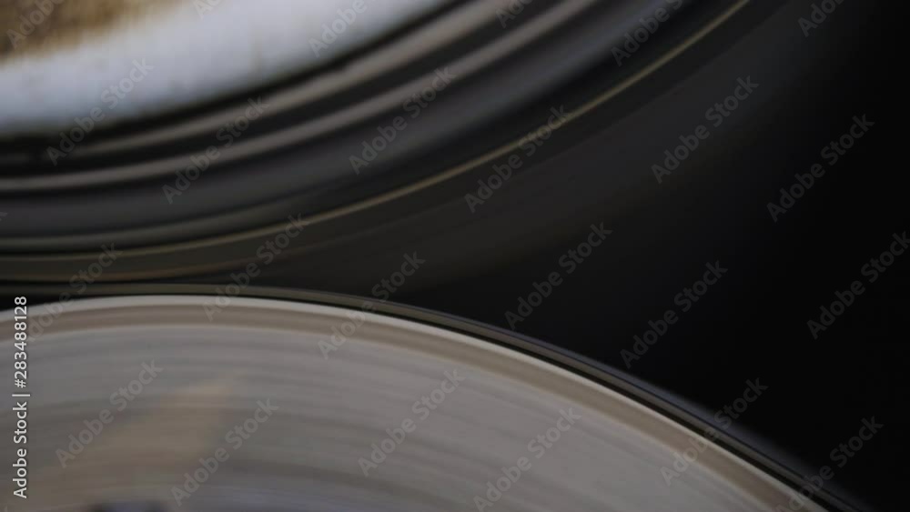 parts of machine tool operate rotating in factory workshop parts of machine tool operate rotating in factory workshop