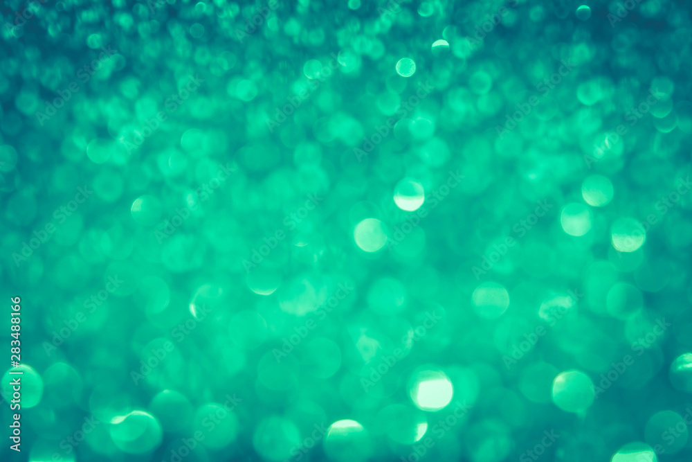 Green Abstract Shiny Bokeh Background