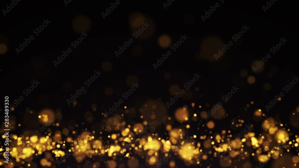 Abstract Dust Particles Background. Bokeh Particles Background. Loop