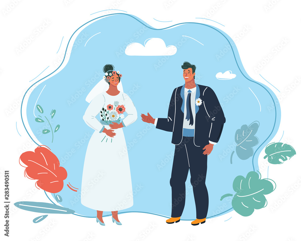 Obraz premium Wedding couple.