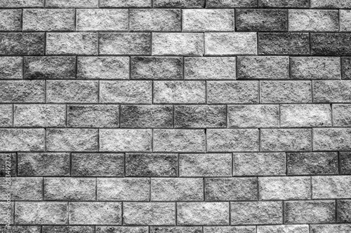 black white brick wall texture background