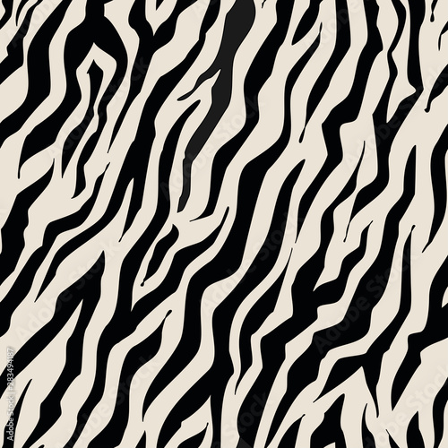 Zebra seamless vector pattern background
