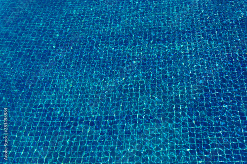 blue water texture of swimming pool