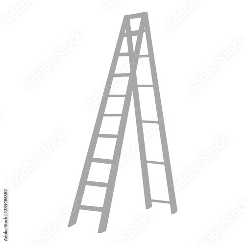 Realistic Detailed 3d Wooden Stair Ladders. Vector illustration of Stair or Ladder