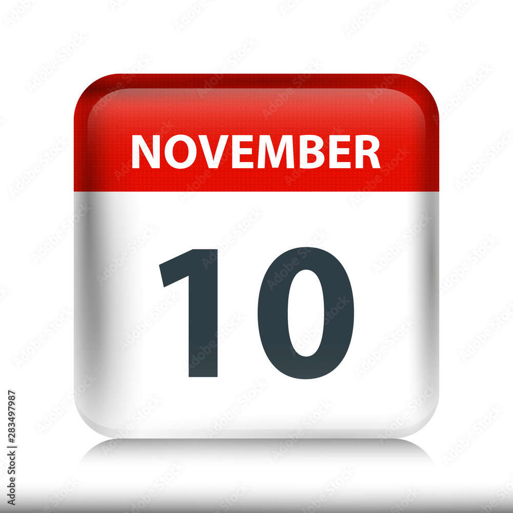 November 10 - Glossy Calendar Icon - Calendar design template November 10 - Glossy Calendar Icon - Calendar design template