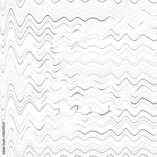 Black and white wave background pattern