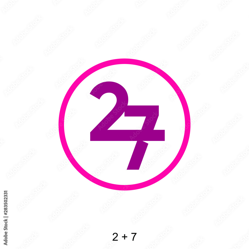 Number 27 for icon or logo ready to use Number 27 for icon or logo ready to use