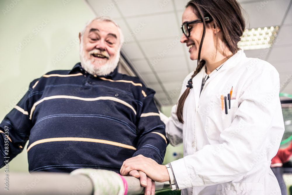 Obraz premium Rehabilitation activities in the hospice