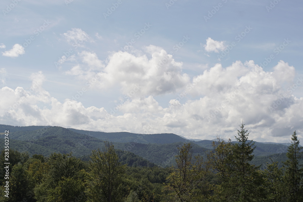  landscape in mountains Carpathians Ukraine