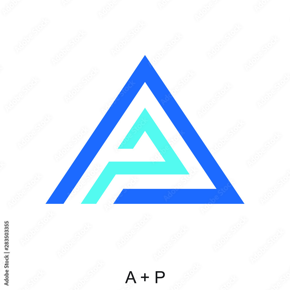 Letter A and P for icon or logo ready to use Letter A and P for icon or logo ready to use