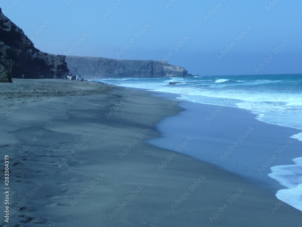 Unberührter Strand in Fuerteventura Unberührter Strand in Fuerteventura