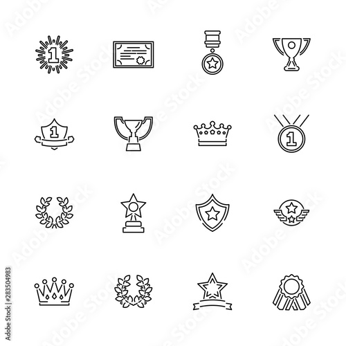 Awards - Flat Vector Icons