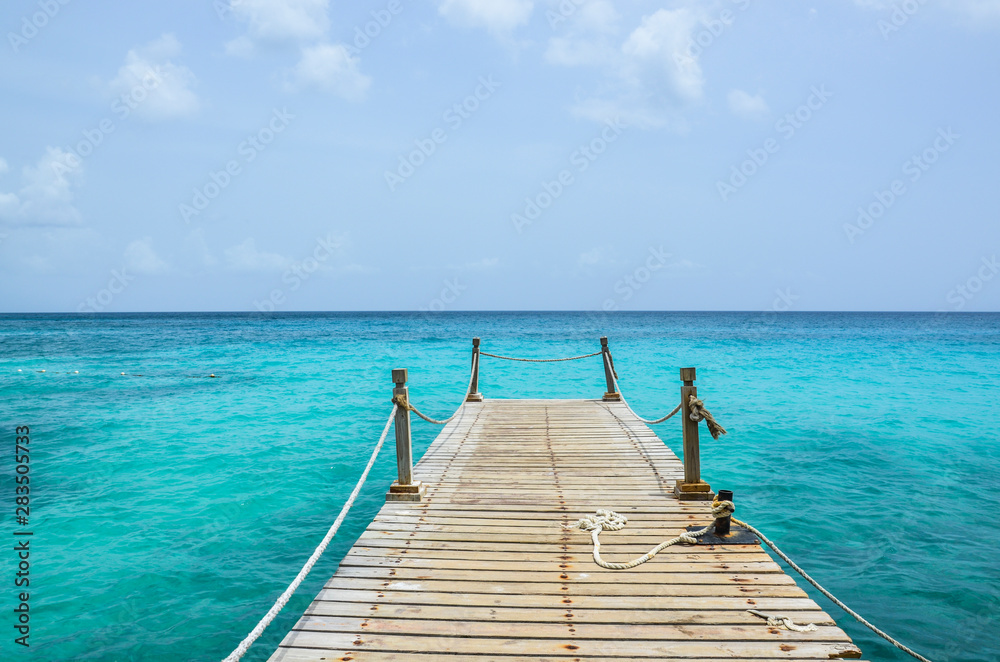 MAR AZUL CON MUELLA