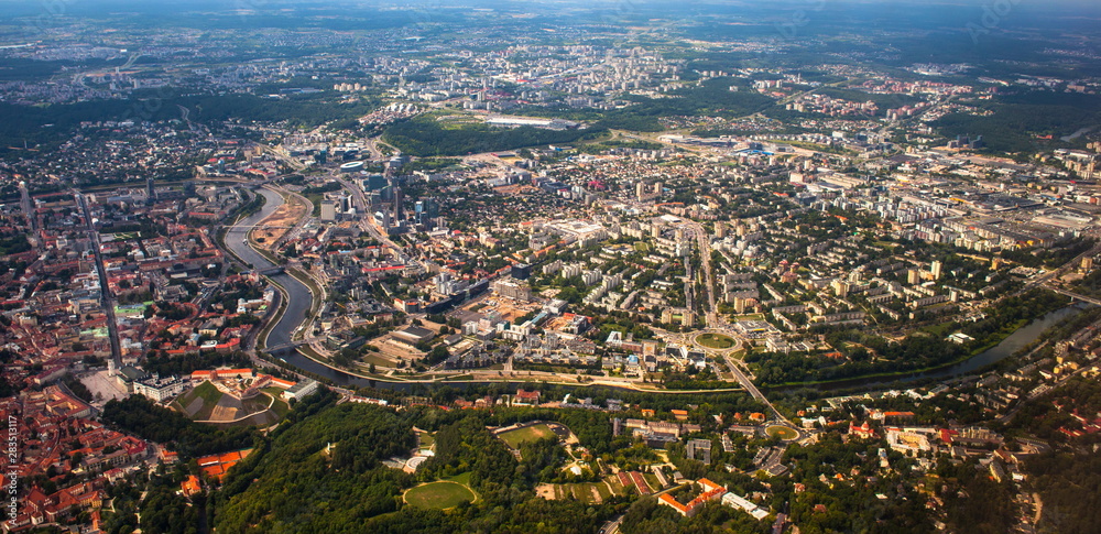 Bird's eye view of Vilnius,Lithuania