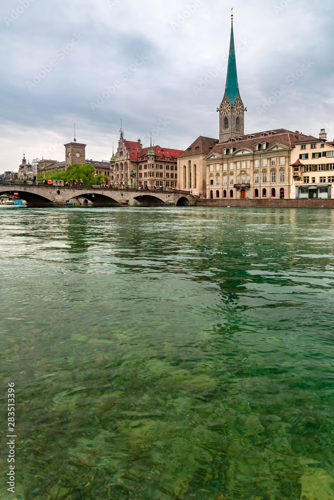 Fototapeta premium Zurich, largest city in Switzerland