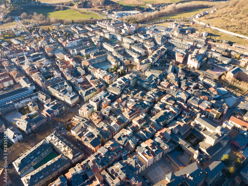 Fototapeta premium Cityscape of La Seu d'Urgell