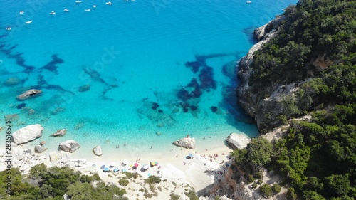 vue aérienne, Cala Goloritze, Sardaigne, Italie