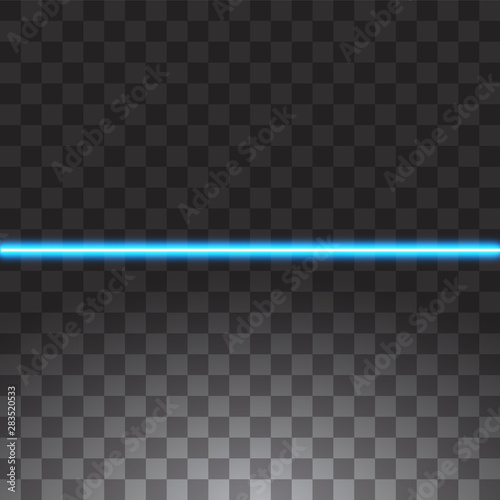 Blue Glowing Neon Line. Speed Motion Effect. Abstract lights line on transparent background. Easy replace use to any image.