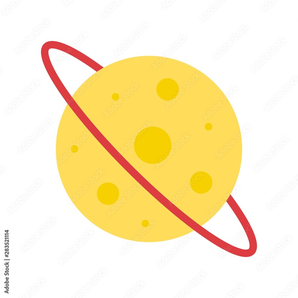 Fototapeta premium Astronomy vector, Back to school filat style icon