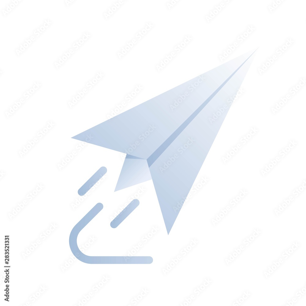 Paper Plane vector, Back to school gradient style icon Paper Plane vector, Back to school gradient style icon
