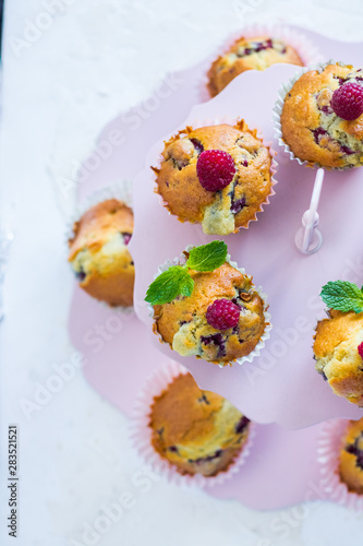 фотографія muffinki z malinami