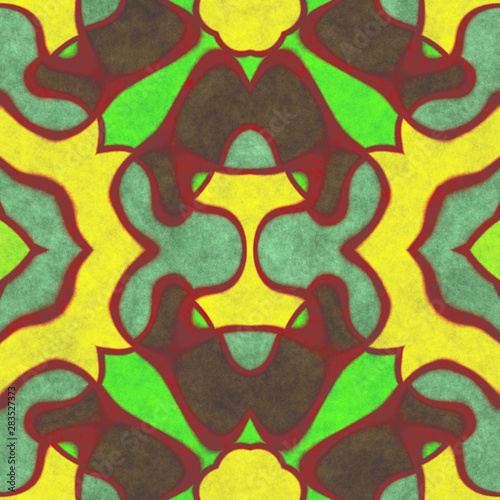 Large file size- abstract cartoon kaleidoscope