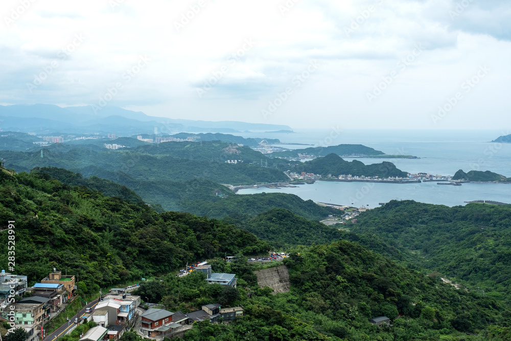 Landscape view from Jiufen, Taipei, Taiwan. Landscape view from Jiufen, Taipei, Taiwan.