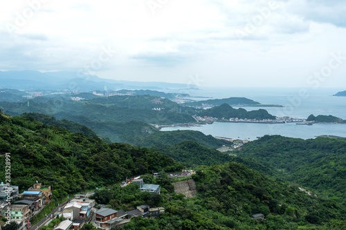 Landscape view from Jiufen, Taipei, Taiwan.