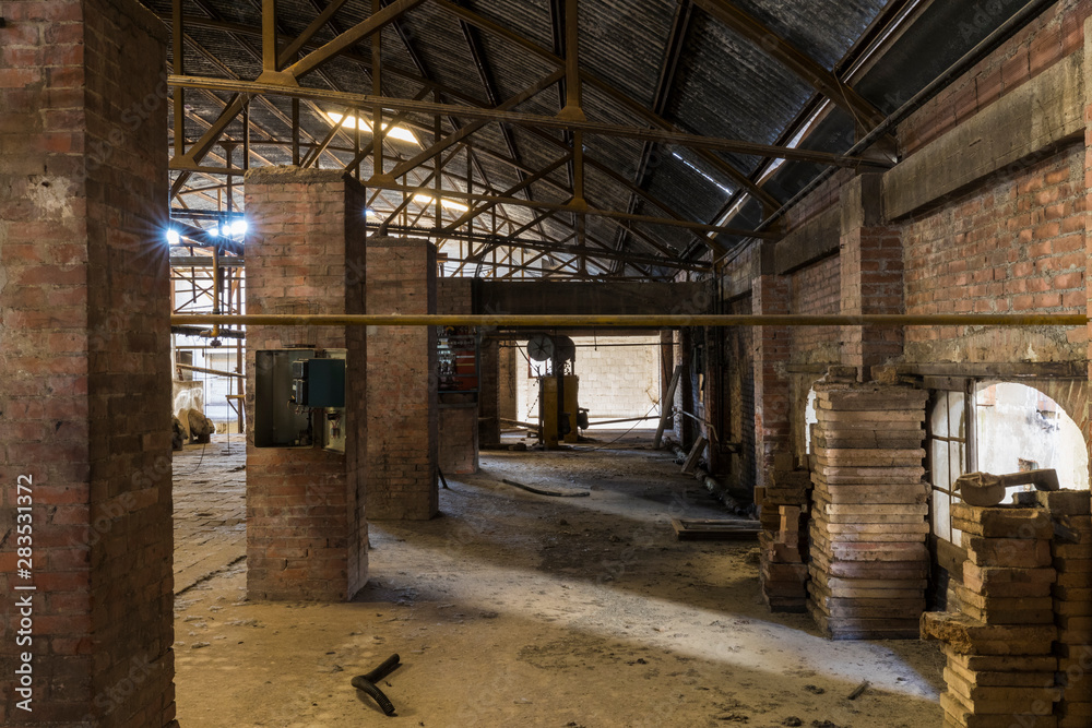 Urban exploration in an abandoned kiln