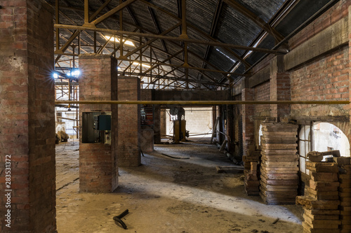 Urban exploration in an abandoned kiln